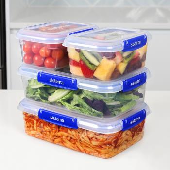 sistema 防漏食品級保鮮塑膠密封儲物收納罐上班族學生便攜帶飯盒