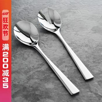 歐式分餐勺公用勺 304不銹鋼長柄勺子分更西餐大公勺自助餐分菜勺