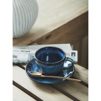復古咖啡杯碟套裝創意個性陶瓷日式下午茶杯家用馬克杯早餐杯餐廳