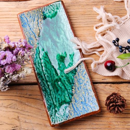 日式陶瓷餐具重工手繪壽司盤酒店創意長條盤糕點盤日料手握壽司盤