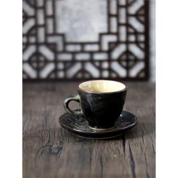 復古風格陶瓷質樸厚重家用咖啡杯