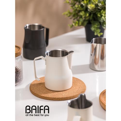 拉花缸咖啡拉花杯304不銹鋼咖啡器具拉花神器帶刻度尖嘴打奶泡杯