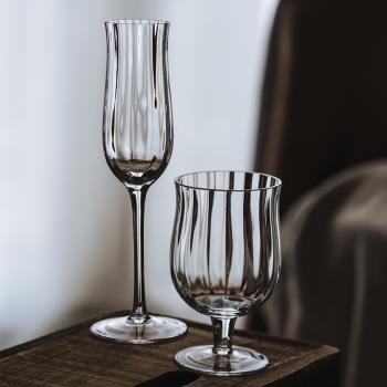 澤滕家北歐風紅酒杯網紅餐廳透明香檳杯果汁杯家用高腳杯葡萄酒杯