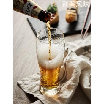 日本進口東洋佐佐木玻璃杯本格琥珀色精釀小麥啤酒杯日式家用杯子