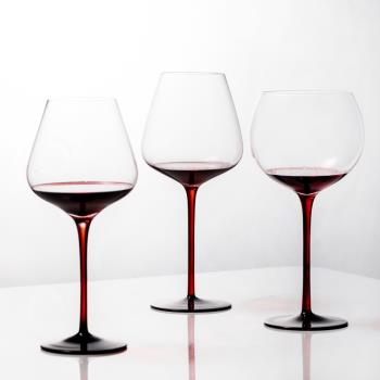 水晶玻璃高檔紅酒杯紅挺波爾多酒杯創意家用醒酒器葡萄酒勃艮第杯