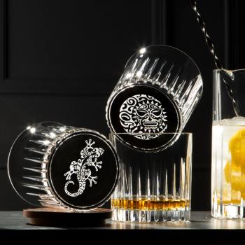 意大利RCR進口水晶玻璃威士忌酒杯套裝家用創意洋酒杯圖騰毛利人