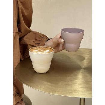 復古ins手工陶瓷咖啡杯拉花拿鐵澳白單品意式濃縮馬克杯子精致杯