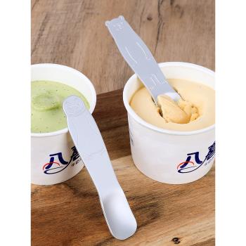 日本echo冰淇淋勺不銹鋼雪糕勺可愛兒童甜品勺小熊酸奶勺果凍調羹