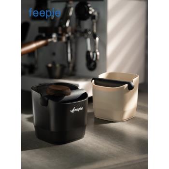 咖啡粉渣桶半自動咖啡機專用塑料敲渣桶圓形小型家用商用敲渣槽