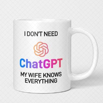 I Dont Need Ai GPT杯子創意搞怪陶瓷杯 簡約咖啡馬克杯美式水杯