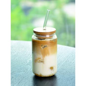 高硼硅玻璃可樂杯易拉罐杯咖啡杯子家用創意網紅ins風飲料果汁杯