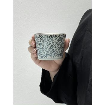 日式復古陶瓷茶杯ins創意拿鐵杯咖啡杯卡布奇諾早餐牛奶杯可疊杯