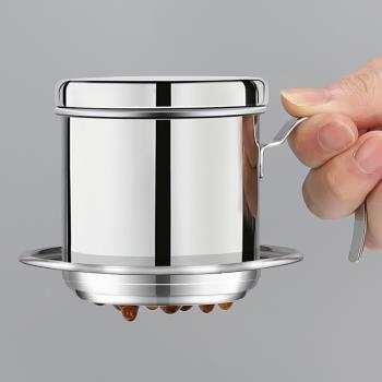 越南滴漏咖啡壺 不銹鋼滴濾式咖啡壺咖啡過濾杯 便攜式家用滴滴壺