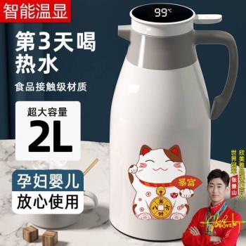 保溫壺2024新款家用保溫水壺大容量暖水瓶玻璃內膽熱水壺開水暖瓶