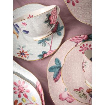 愛莉卡貝葉 布谷鳥英式骨瓷咖啡杯碟套裝下午茶花茶杯配勺禮盒