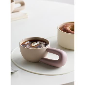 米立風物陶瓷杯子水杯馬克杯小眾設計感咖啡杯家用茶杯早餐牛奶杯