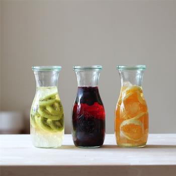 德國WECK Juice Jar玻璃密封罐果汁冷飲冷萃咖啡杯果醬廚房儲存罐