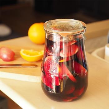 德國WECK Tulip郁金香玻璃密封罐咖啡豆麥片果醬廚房儲存罐甜品碗