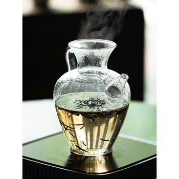 家用玻璃茶壺加厚耐高溫煮茶單壺過濾 涼水壺花茶壺電煮泡茶執壺