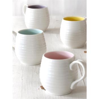 出口英國波特美林純白餐具簡約北歐風陶瓷茶具水杯奶杯拼色馬克杯