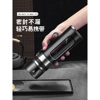 高階玻璃茶水分離杯泡茶杯便攜高檔杯子防摔大容量水杯個人專用