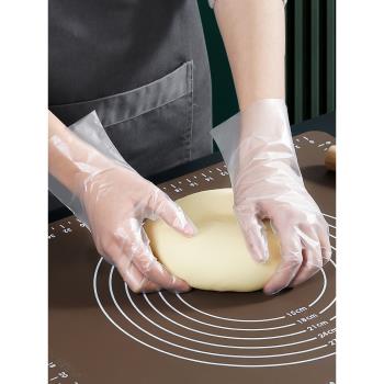 日本TPE一次性手套食品級專用加厚非PVC乳膠橡膠丁腈廚房烘焙高彈