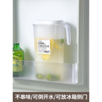 日式冰箱冷水壺家用大容量塑料杯耐高溫儲水夏季飲料涼水壺冷水筒