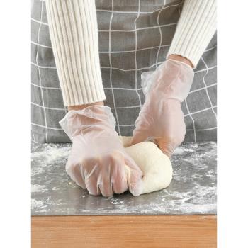 日本家用一次性手套pvc乳膠丁腈手套食品級專用廚房餐飲烘焙手套