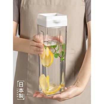 日本進口冷水壺冷泡咖啡茶壺冰箱果汁檸檬涼白開水瓶耐高溫涼水壺