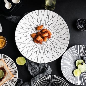 造器北歐盤子ins風格家用簡約創意個性歐式餐盤日式糕點點心平盤