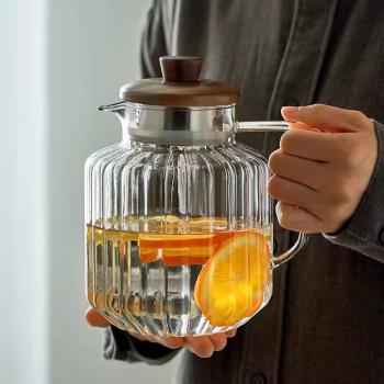 玻璃冷水壺耐高溫家用大容量高顏值涼白開水杯泡茶壺客廳商用網紅