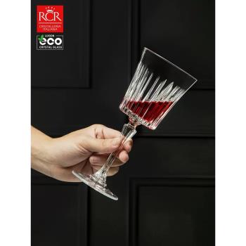 促銷意大利RCR進口水晶玻璃高腳杯歐式家用酒具葡萄酒杯創意刻花