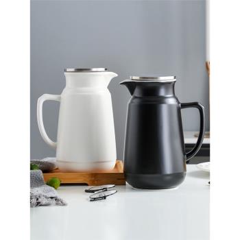 北歐大容量茶壺套裝創意陶瓷冷水壺耐高溫家用客廳涼白開水壺單壺