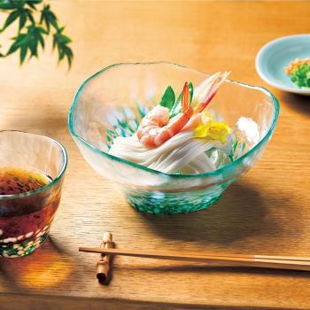 日本石塚硝子ADERIA津輕之花手工玻璃水杯湯杯多用碗調理碗