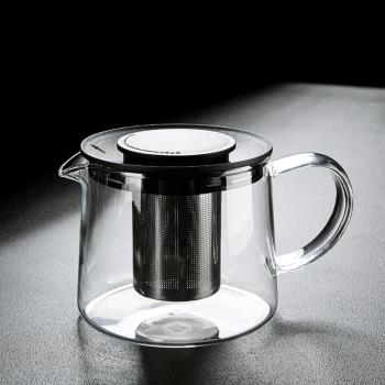耐高溫玻璃茶具花茶壺泡茶器家用帶過濾內膽燒水壺泡茶煮茶壺大號