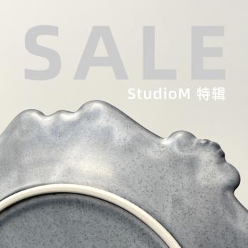 【微瑕折扣】日本進口Studio M產品集合陶瓷餐盤平盤花形盤馬克杯
