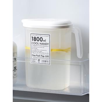 日本進口冷水壺塑料水壺家用耐高溫大容量冰箱冰水涼水壺涼水杯