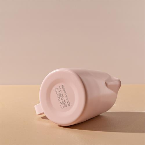 WODEN CAFE星期三咖啡粉色450ml咖啡拉花缸奶泡鋼杯圓嘴304不銹鋼