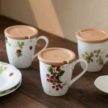 秋實系列 骨瓷陶瓷杯 水杯 茶杯牛奶咖啡早餐杯創意設計日式和風