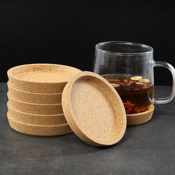 北歐套裝軟木杯墊茶墊隔熱墊立體歐式防滑杯託創意水杯墊茶托