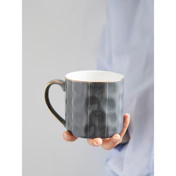 米立風物復古陶瓷馬克杯大容量ins咖啡杯早餐杯輕奢創意精致杯子