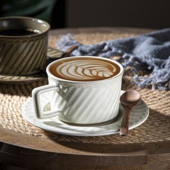 美式陶瓷咖啡杯套裝復古商用下午茶杯子家用美式濃縮專業咖啡杯碟