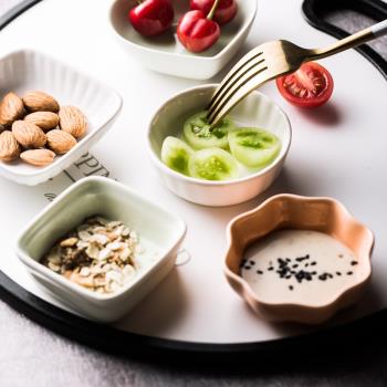 小碟調味碟調料碗迷你家用創意日式陶瓷蘸料醬油醋沙拉番茄醬碟子