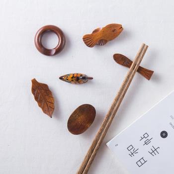 日式和風美食拍攝道具木筷子架