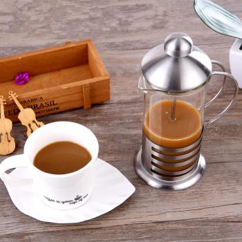 法壓壺不銹鋼咖啡壺家用法式濾壓壺套裝手沖過濾杯耐熱玻璃泡茶器