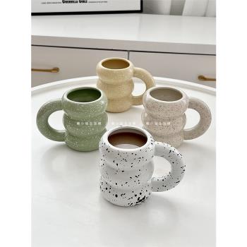 糖小姐 韓式陶瓷杯子創意咖啡杯家用喝水杯胖胖馬克杯牛奶早餐杯