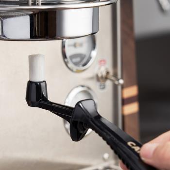 CAFEDE KONA尼龍意式咖啡機頭清洗刷 清潔刷彎頭防燙沖煮頭刷帶勺