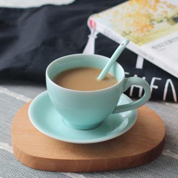 龍泉青瓷精致大號咖啡杯陶瓷茶杯情侶杯水杯早餐牛奶杯創意禮品