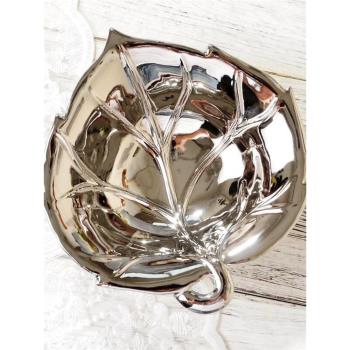3D樹葉碗 創意特色工藝陶瓷碗 美食展示碗 北歐風格陶瓷碗 瑕疵