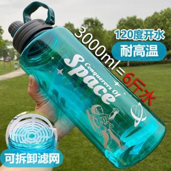 水壺防摔太空杯超大容量塑料水杯男女工地運動耐高溫學生水瓶